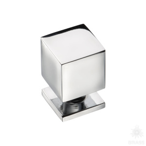 1954 0014 CR Ручка кнопка, глянцевый хром