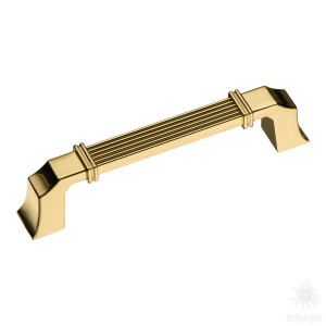 546-96-Gold Ручка скоба, глянцевое золото 96 мм