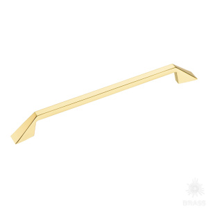 6842-100 Ручка скоба, глянцевое золото 192 мм