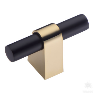 8966 0008 GL-AL6 Ручка кнопка, глянцевое золото/чёрный