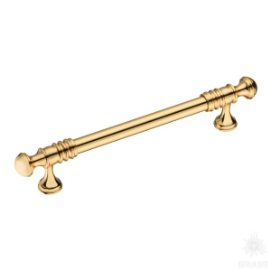 2146-69-160-052 Ручка скоба, глянцевое золото 160 мм