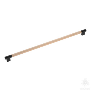 9402-617 Ручка рейлинг, дерево/чёрный 480 мм