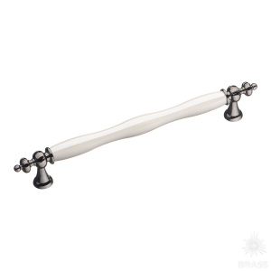 1670-70-192-L PEARL Ручка скоба, графит/перламутровый 192 мм