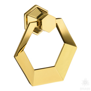 912-Gold Ручка кольцо, глянцевое золото