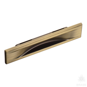 4340 0096 ABM Ручка врезная современная классика, состаренная латунь 96 мм