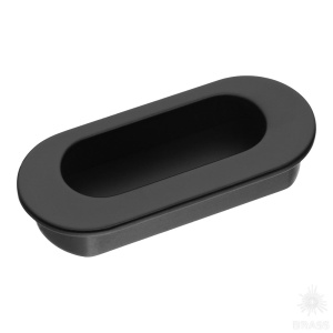 4858-14 Ручка врезная, чёрный 64 мм