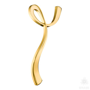 8147R 0160 GL Ручка скоба, глянцевое золото 160 мм