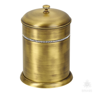 3512-75-013 Ведро, латунь с кристаллами Swarovski, состаренная латунь