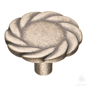 4450 0008 OSM Ручка кнопка современная классика, старое серебро