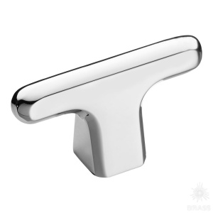 4107 001MP02 Ручка кнопка, глянцевый хром