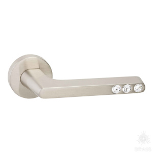 HA102RO12 NB SUETTO Ручка дверная с кристаллами Swarovski, никель