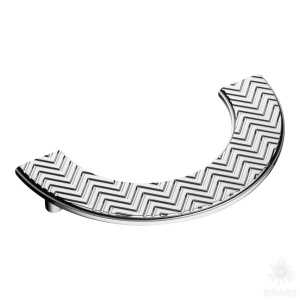 1198 128MP02 Ручка скоба, глянцевый хром 128 мм