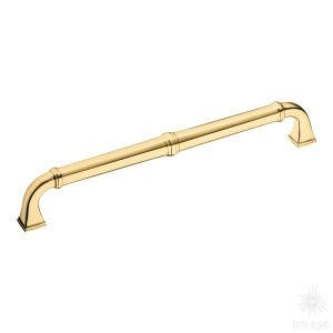 4224 0192 GL Ручка скоба, глянцевое золото 192 мм