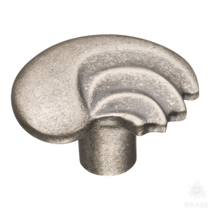 4475 0008 OSM Ручка кнопка современная классика, старое серебро