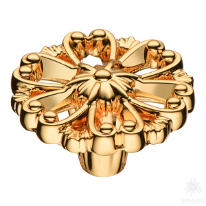 348025MP11 Ручка кнопка, глянцевое золото