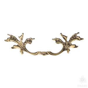 25160-013-128  Ручка скоба, состаренная латунь 128 мм