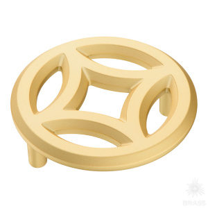 1283 064PC35 Ручка кнопка, матовое золото 64 мм