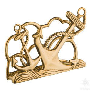 14.0313/A Подставка для писем "Якорь", латунь