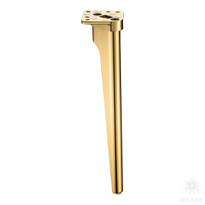 1197 300 Gold Опора мебельная Forza, глянцевое золото 300 мм