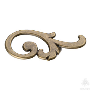 15.141.02.12 right Ручка скоба, античная бронза 32 мм