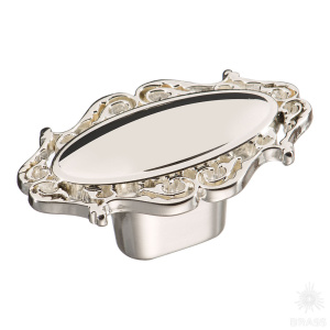 15.381.00.15 Ручка кнопка, глянцевое серебро