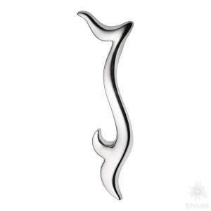 313128MP02R Ручка скоба современная классика, глянцевый хром 128 мм