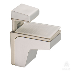 GENIUS NIKEL SAT. Полкодержатель (2 шт.), пластик, сатин-никель