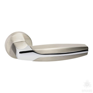 HA114RO12 NB-CR/NB DIONE Ручка дверная, никель/глянцевый хром