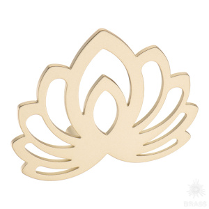 KKP-1017-C25 Ручка скоба %22Лотос%22, матовое золото 64 мм