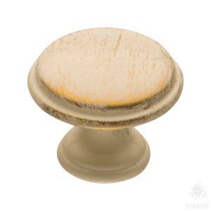 15.330.29.20 Ручка кнопка, слоновая кость с позолотой