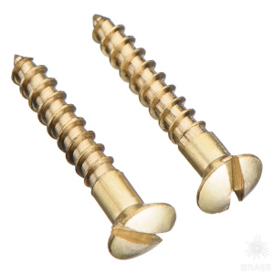 10367 Шуруп с полупотайной головкой прямой шлиц DIN 95, латунь 2.5x16 PU=S (упак 50 шт)