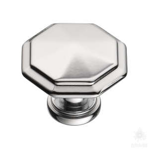 15.309.01.07 Ручка кнопка, глянцевый хром