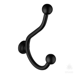 8500-14 Крючок мебельный, чёрный