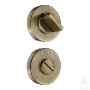 RO12W6 ABM ROSET Накладка с поворотной кнопкой, состаренная латунь