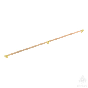 9401-217 Ручка рейлинг, дерево/матовое золото 480-480 мм
