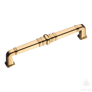 KT 012.160.19 Ручка скоба, глянцевое золото 160 мм
