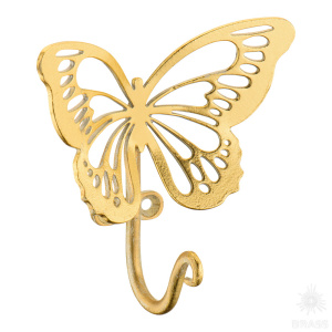 79055-АС Крючок "Бабочка Эир" M (Айвори Мраморное золото(АСМзл))
