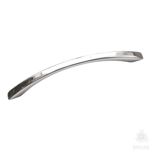 118128MP02 Ручка скоба, глянцевый хром 128 мм