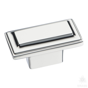 3305 0016 PN Ручка кнопка, глянцевый никель 16 мм