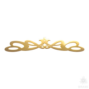 15.800.01.19 Ручка скоба, глянцевое золото 224 мм