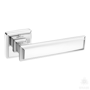 5104 010MP02 ROME Ручка дверная, глянцевый хром (комплект 2 шт)