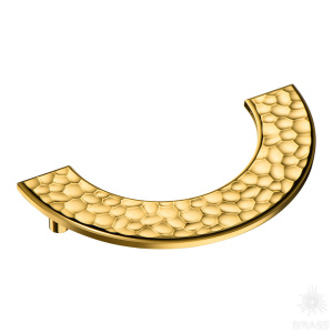 1195 128MP11 Ручка скоба, глянцевое золото 128 мм