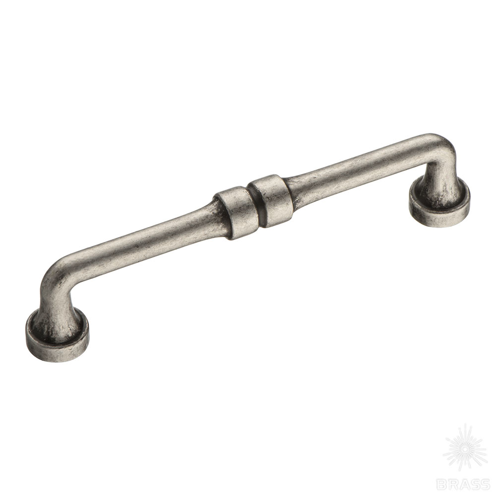 551-128-Silver Ручка скоба, серебро 128 мм