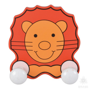 944LE Вешалка деревянная, лев