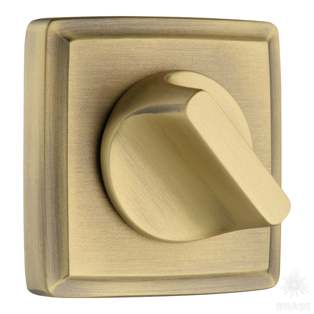 9165 MP30 WC ROSETTE Накладка с поворотной кнопкой, состаренная латунь (комплект 2 шт)