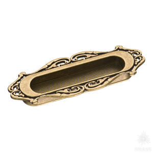 15.101.96.12 Ручка врезная, античная бронза 96 мм