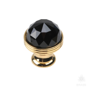 0Z5739.BN0.00 Ручка кнопка с кристаллом Swarovski, глянцевое золото