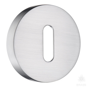 9189 MP19 ROOM ROSETTE Накладка с овальным отверстием для ключа, сатинированный хром (комплект 2 шт)