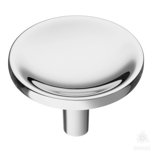 4136 001MP02 Ручка кнопка современная классика, глянцевый хром