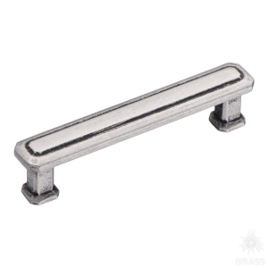 1101 096MP14 Ручка скоба, старое серебро 96 мм